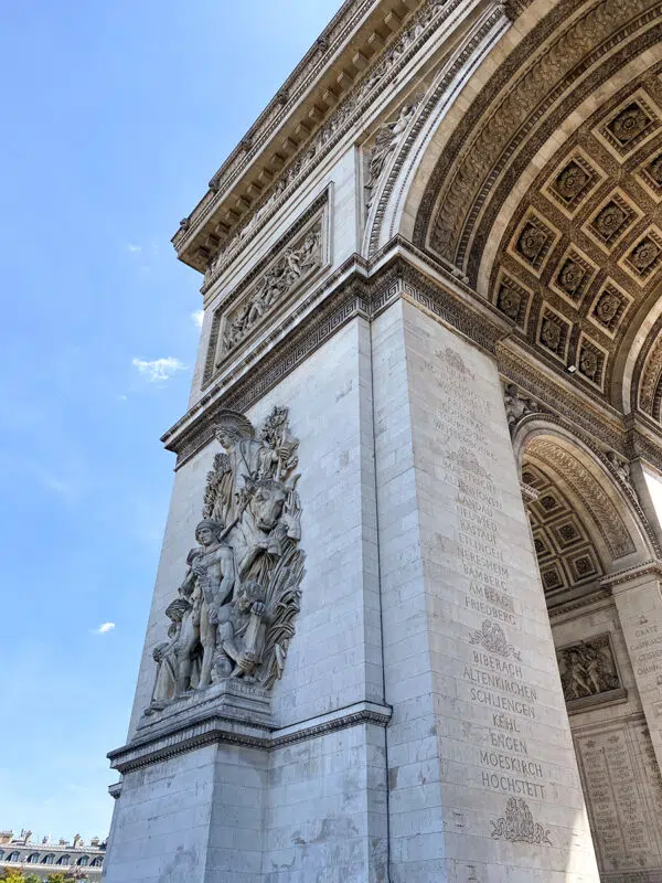 Arc de Triomphe, on a French language trip to Paris in France