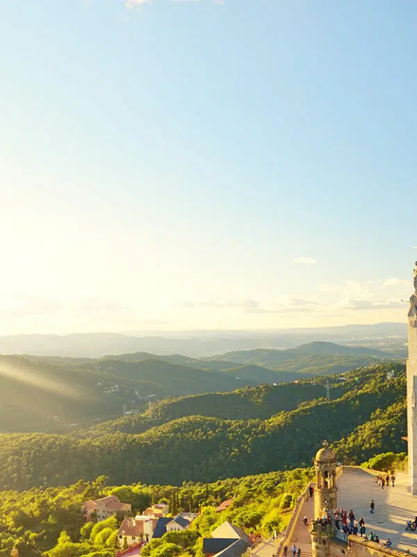 Temple of the Sacred Heart of Jesus in Barcelona, Spain