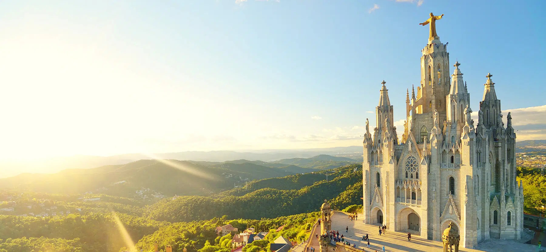 Temple of the Sacred Heart of Jesus in Barcelona, Spain
