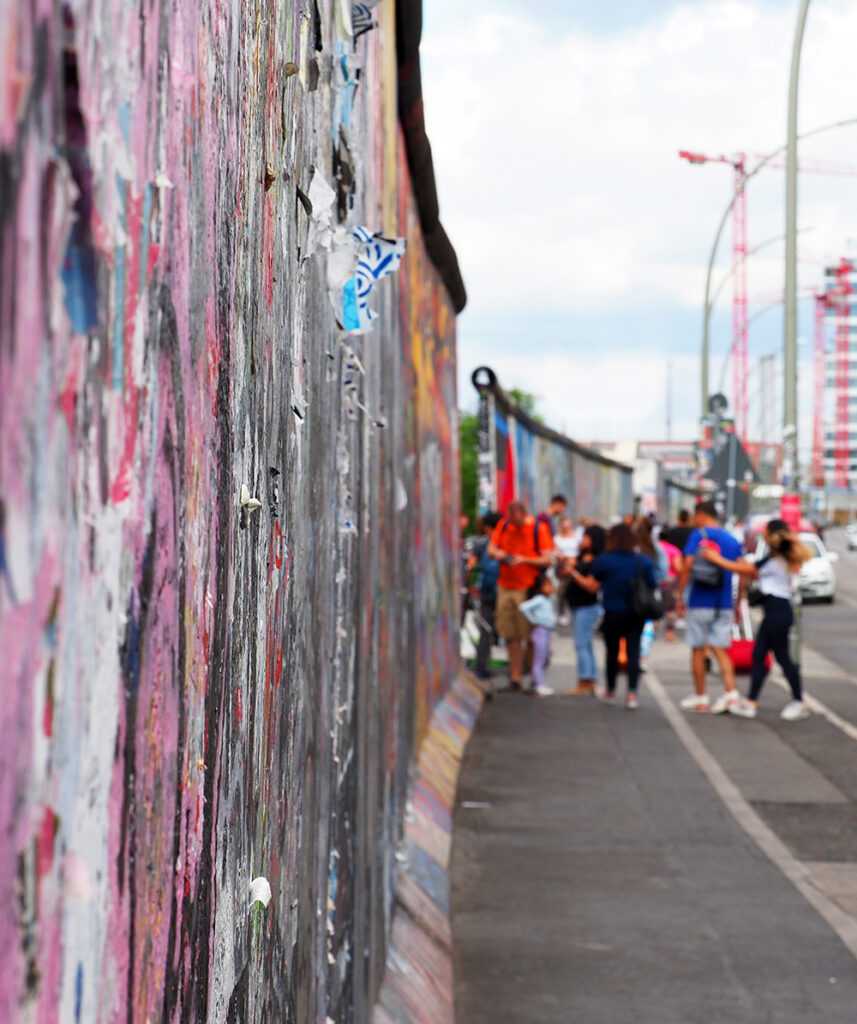 Exploring the east side of the Berlin Wall in Germany