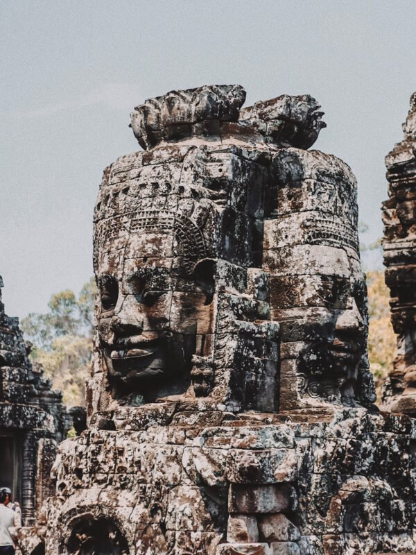 A temple in Cambodia on a school trip