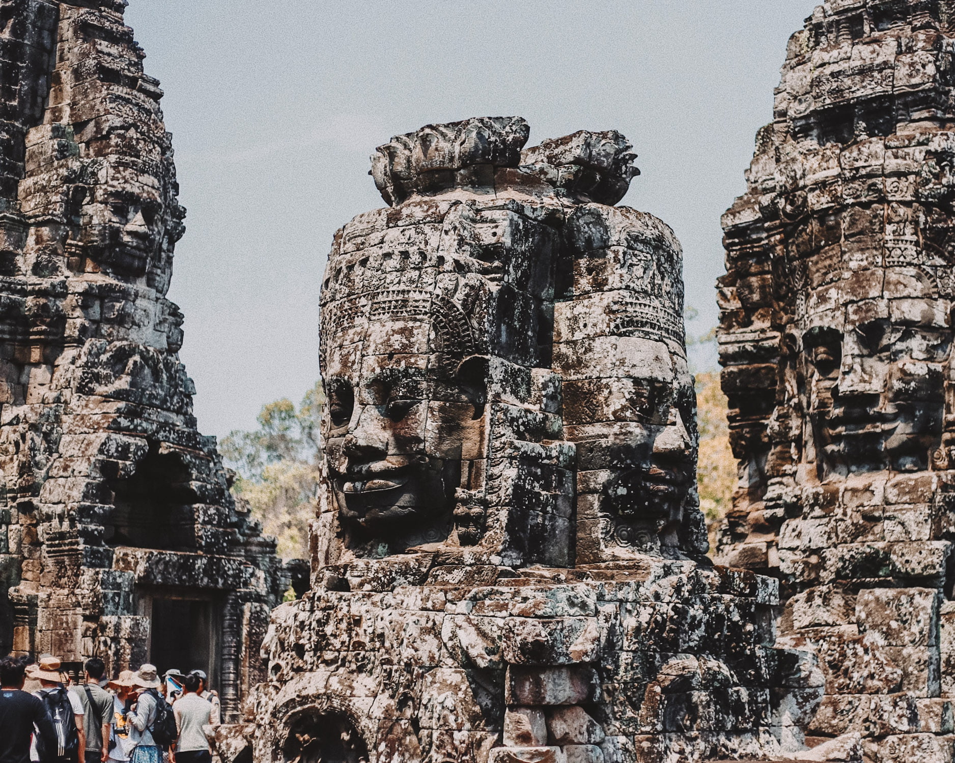 A temple in Cambodia on a school trip