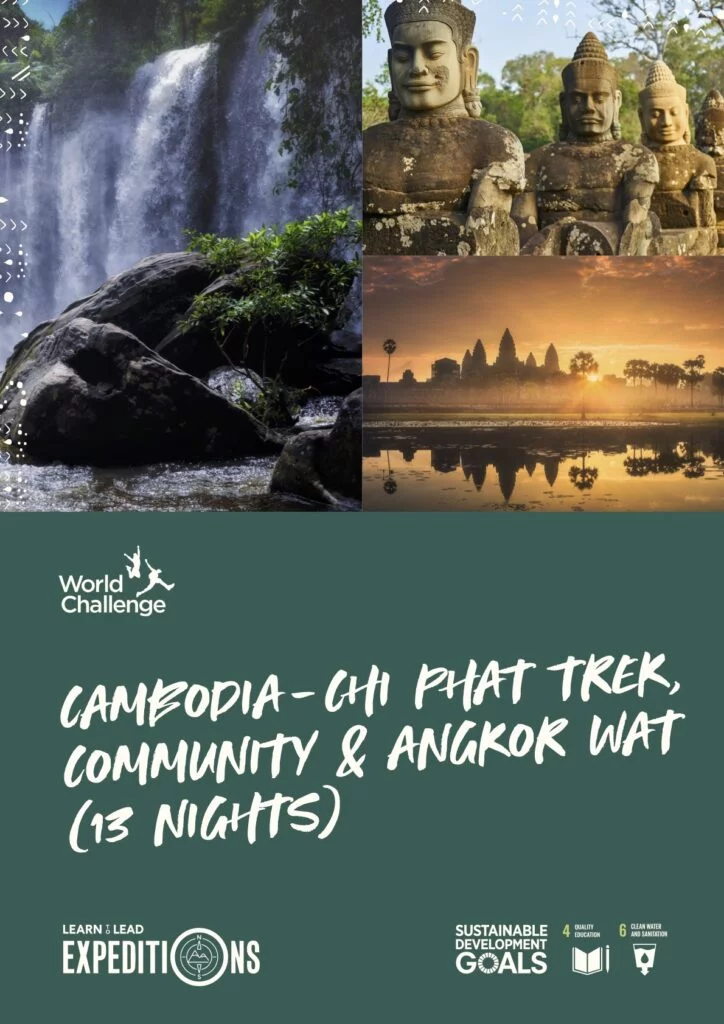 An example school expedition itinerary to Cambodia