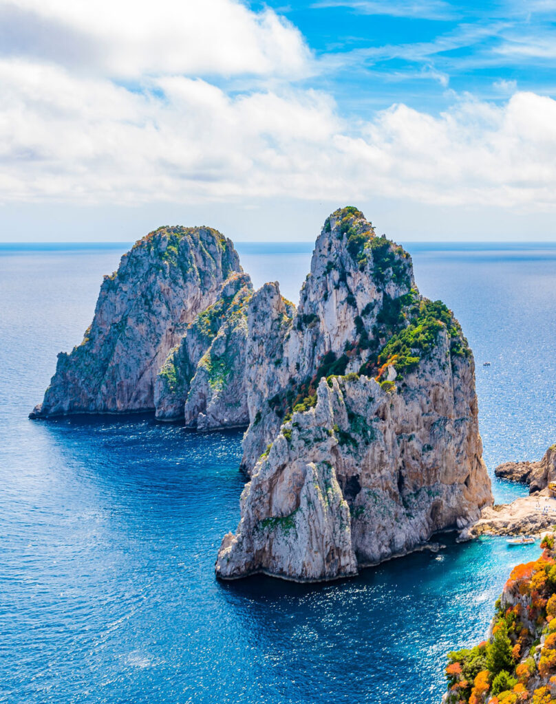 Visiting Capri on the Italian coast on a school trip