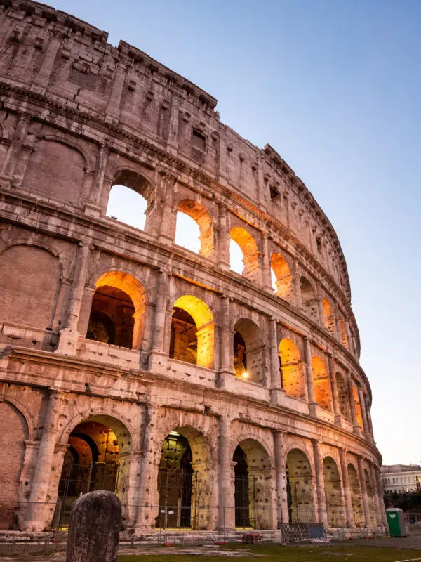 Visiting the Colosseum in Rome on a high school trip to Italy