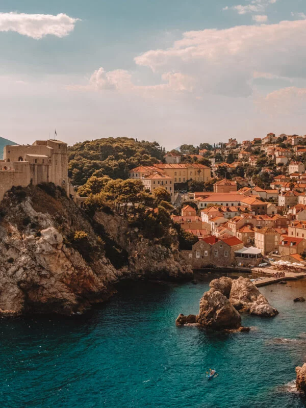 A stunning village in a cove on the coast of Croatia