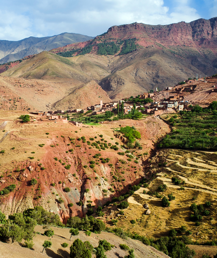 The High Atlas Mountains in Morocco