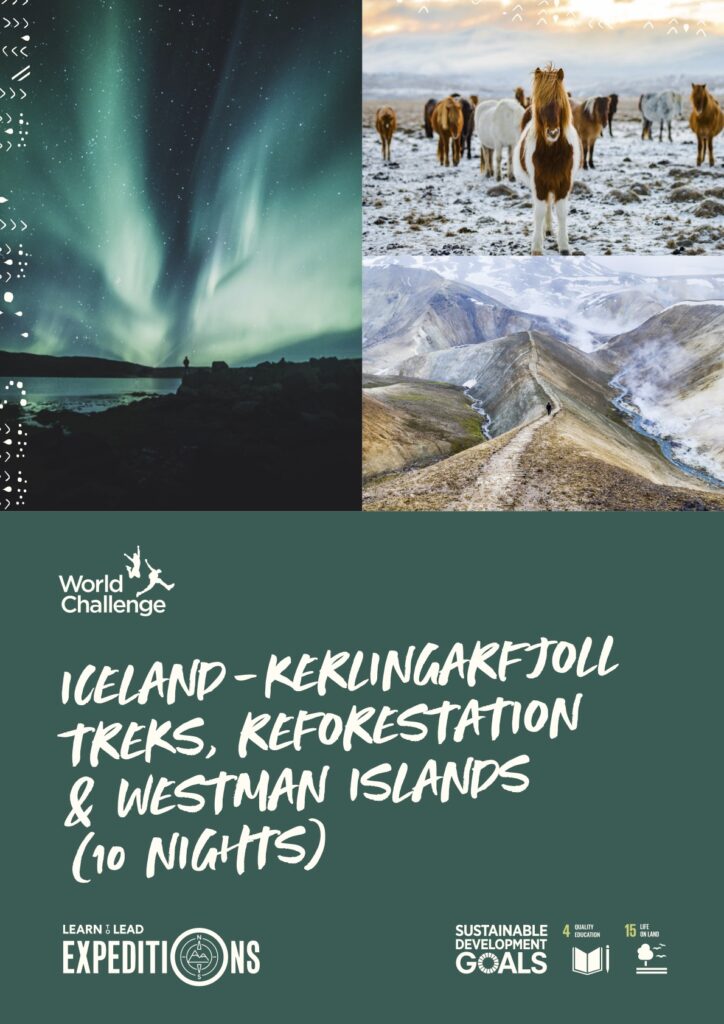 A sample school expedition itinerary to Iceland