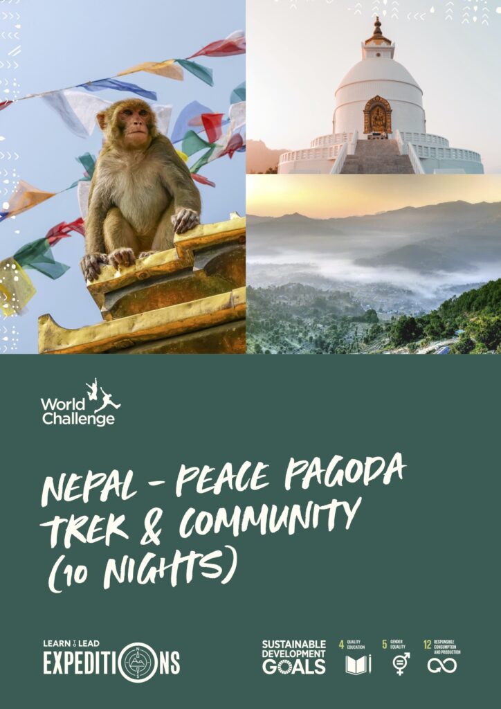An example school expedition itinerary to Nepal