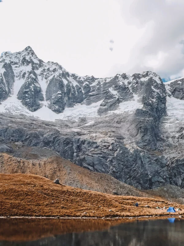 A mountain range in Northern Peru on a school trip