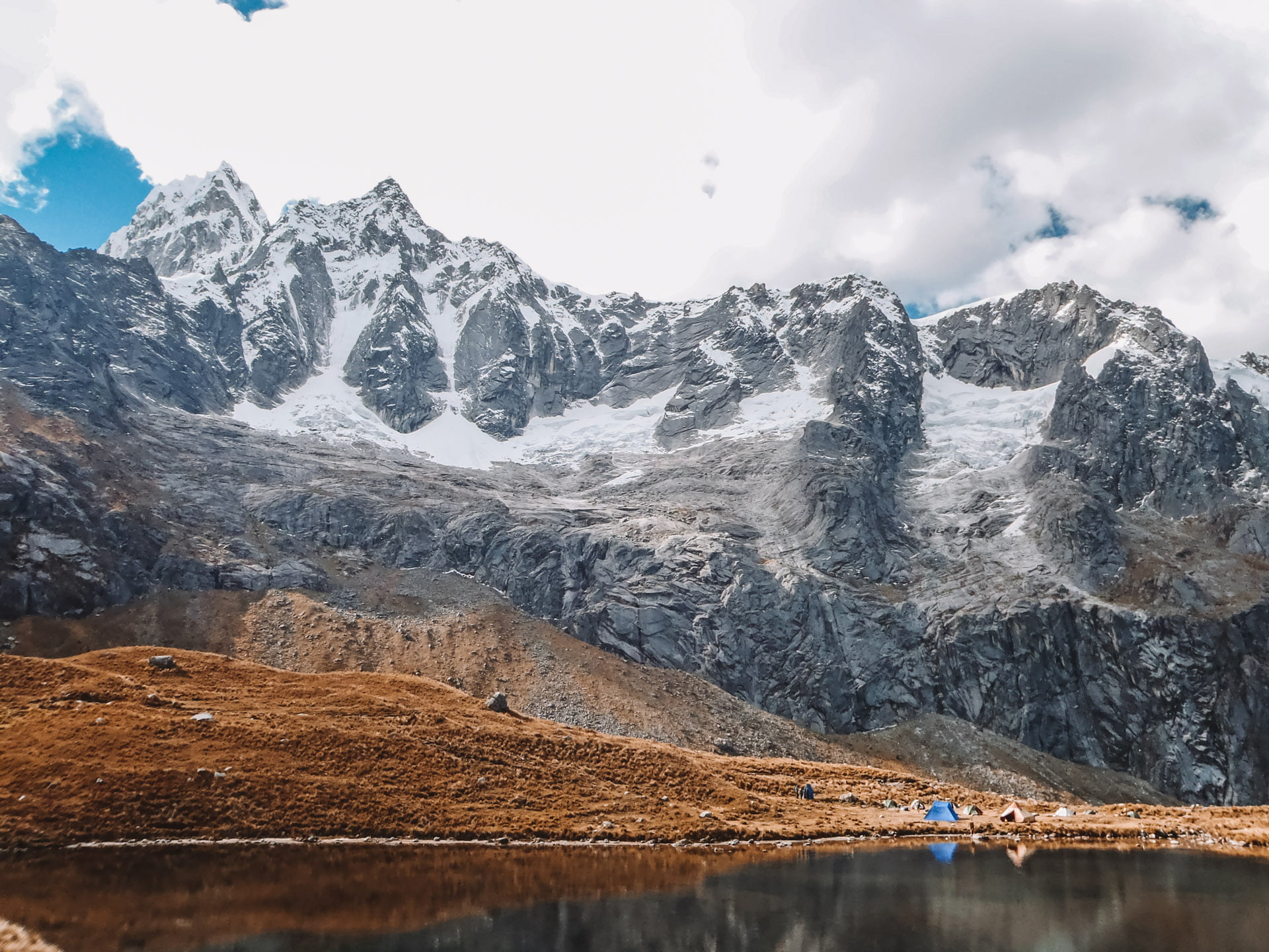 A mountain range in Northern Peru on a school trip