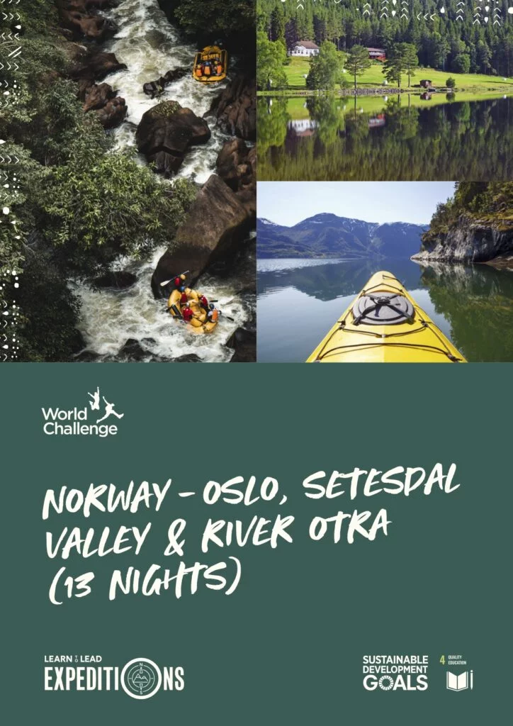 A sample school expedition itinerary to Norway
