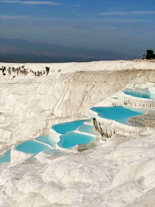 Exploring Pamukkale in Turkey on a school trip