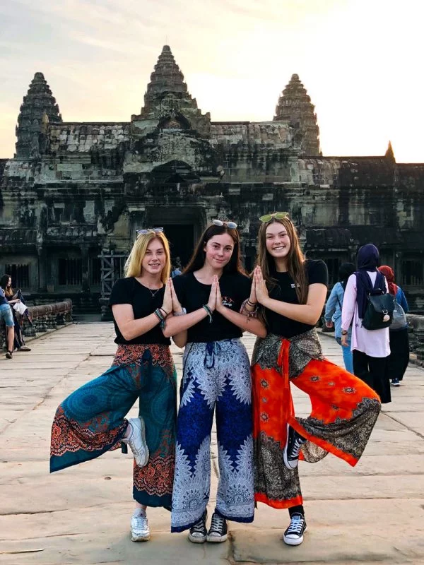 Students one of their learning service journeys to Bali