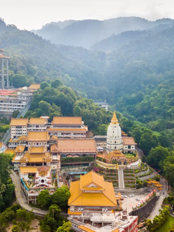 An aerial view of Penang in Malaysia on a school trip