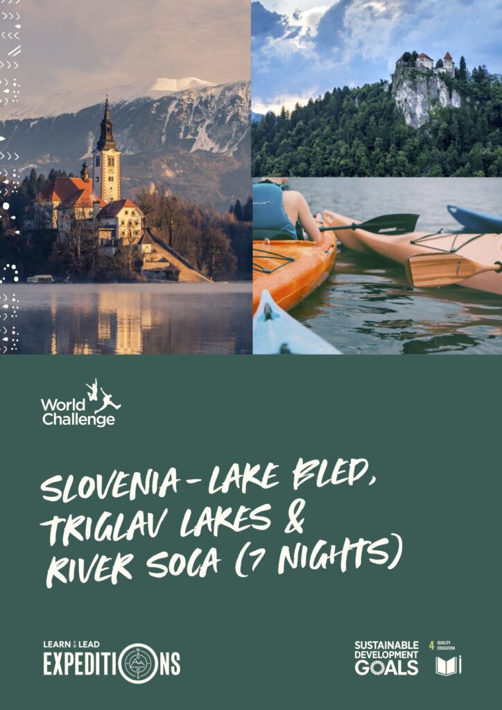 A sample school expedition itinerary to Slovenia