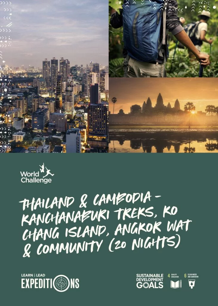 A sample school expedition itinerary to Thailand & Cambodia