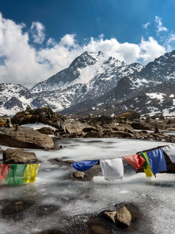 Mountains in Nepal on a school expedition trek
