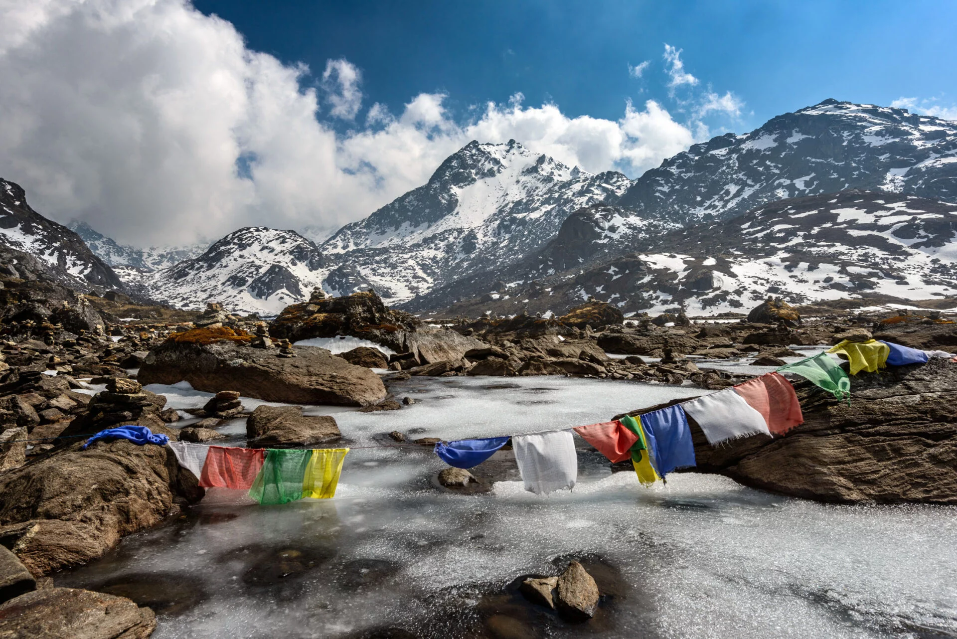 Mountains in Nepal on a school expedition trek