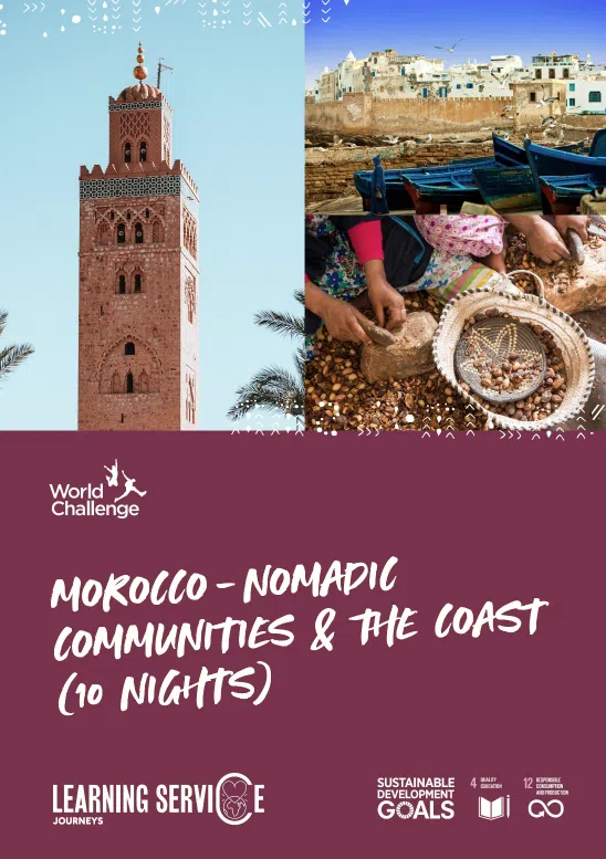 A sample school journey itinerary to Morocco