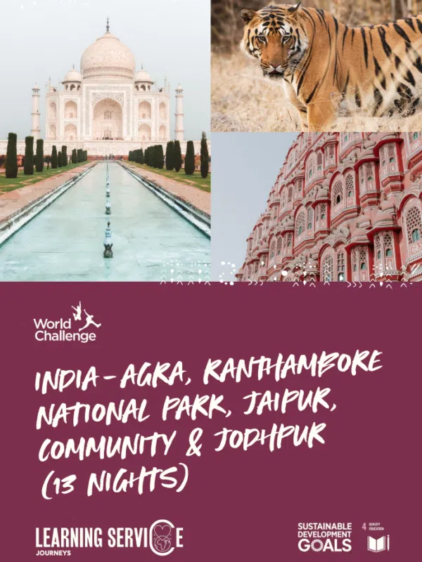 A sample school journey itinerary to India